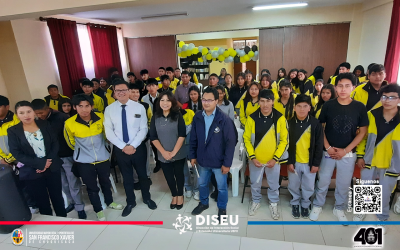 Visita a la Unidad Educativa Sinai, Teresa Huarte Tama, en la zona de Lajastambo