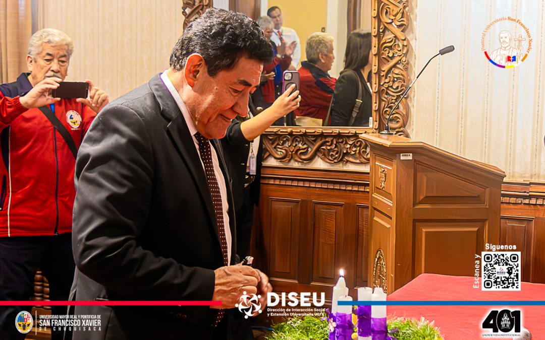Pastoral Universitaria USFX, Encendido de la primera vela de adviento
