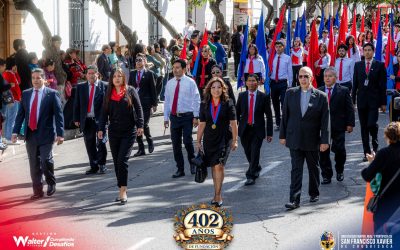 Homenaje al 402 aniversario de la USFX