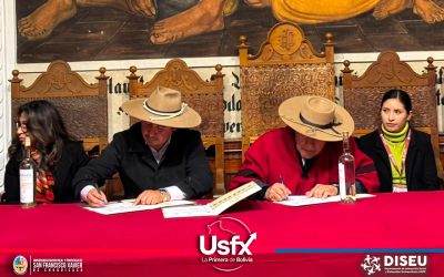 USFX y Alcaldía Municipal de Culpina firmaron convenio de cooperación interinstitucional